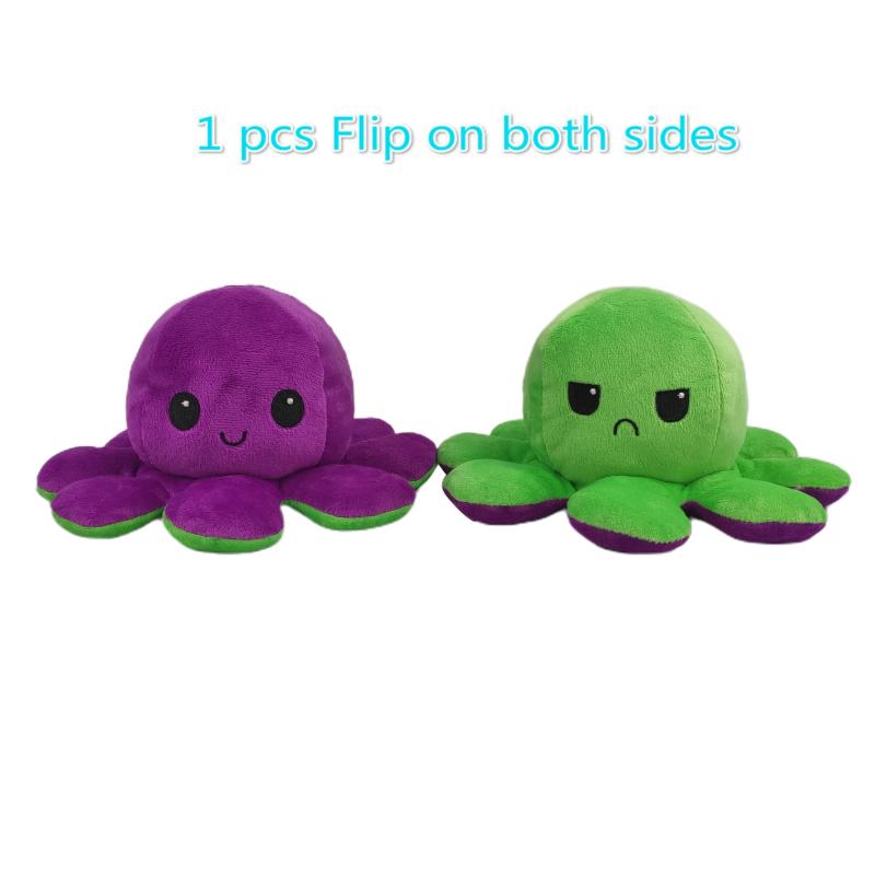 Reversible Plush Octopus Stuffed Toy